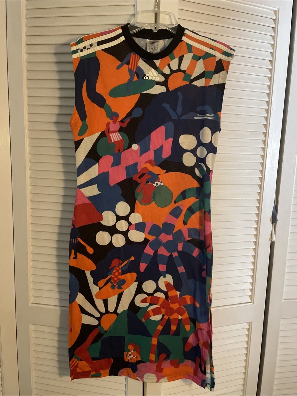 Adidas Originals x FARM Rio Vestida Tank Dress Size Small